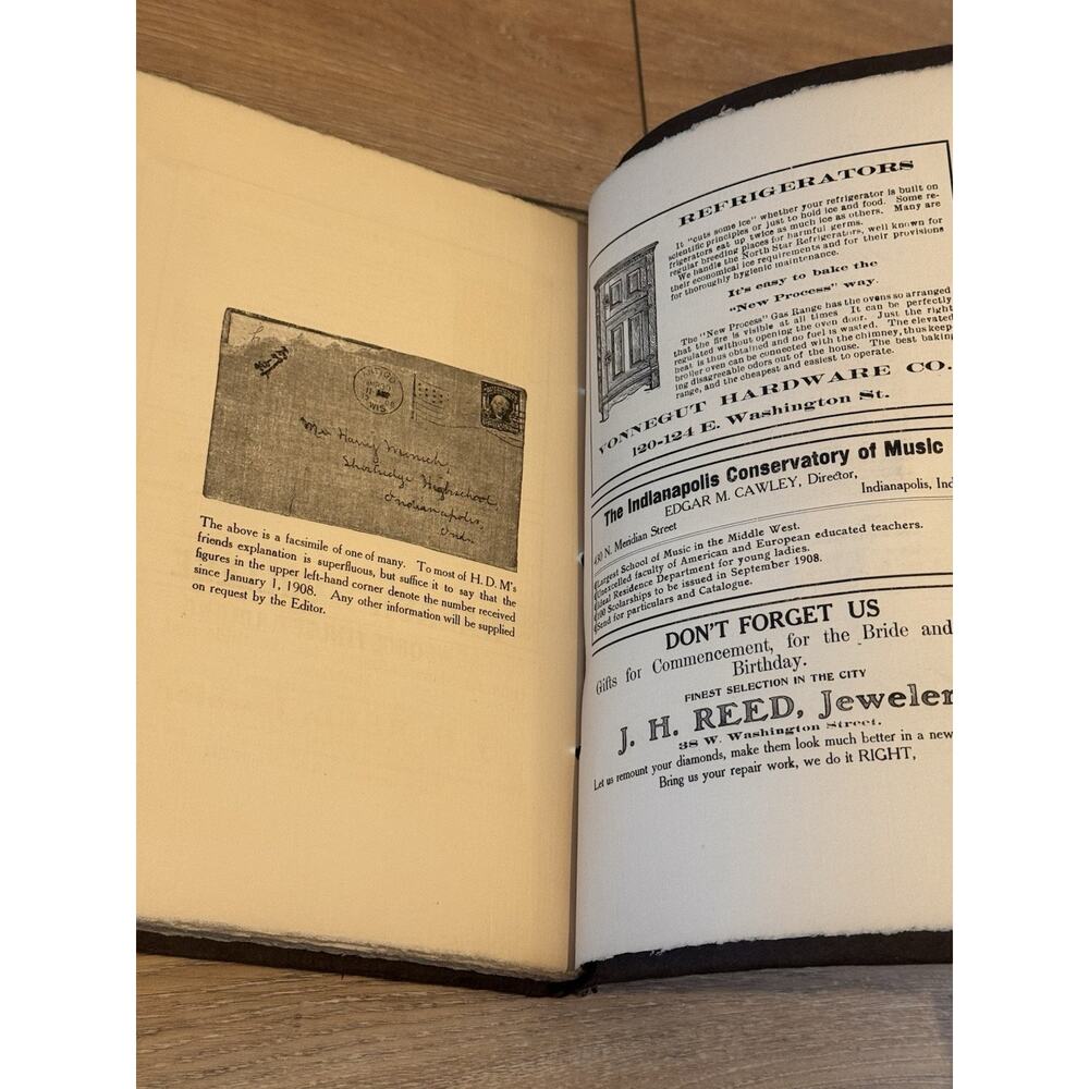 1908 Shortridge Highschool Yearbook Antique Victorian Ephemera Indiana RARE - Picture 16 of 16